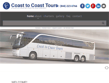 Tablet Screenshot of coasttocoasttours.com